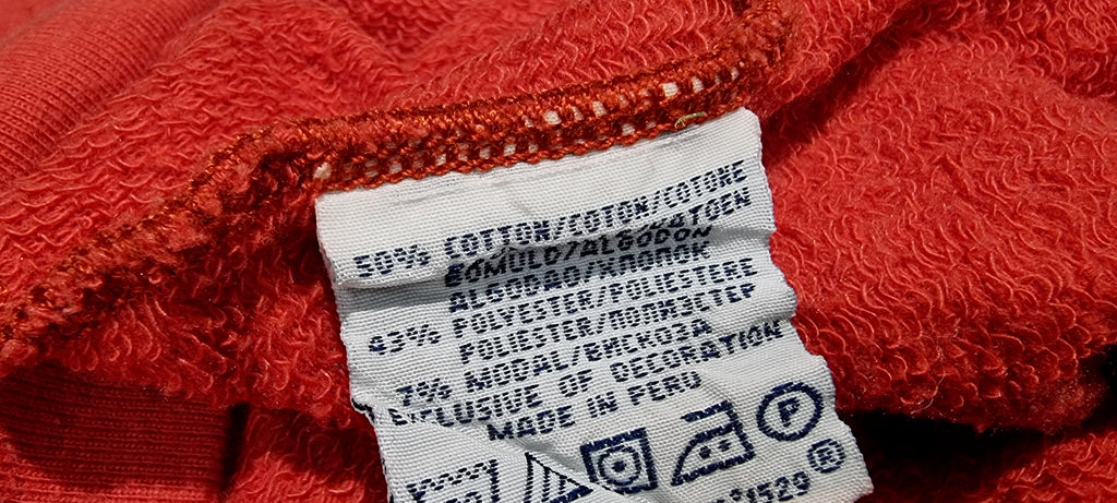 POLO RALPH LAUREN Unisex Orangey Red Cotton Sweater Sweatshirt Fleece Top XL