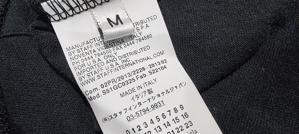 MAISON MARTIN MARGIELA Black Cotton Sequin Embellished Short T-Shirt Tee Top M