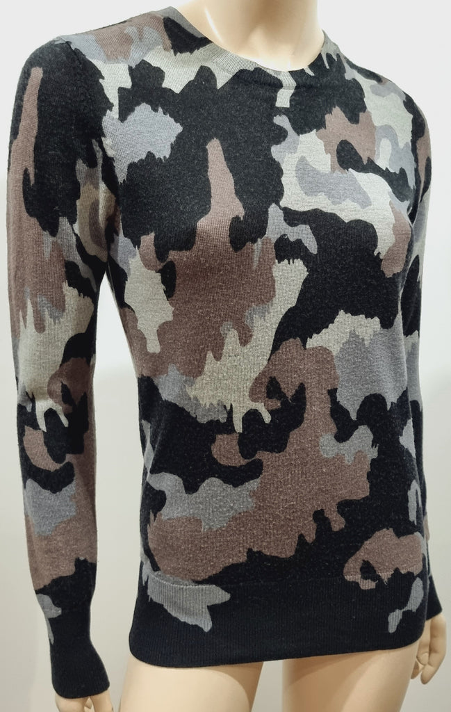 MARKUS LUPFER Merino Wool Camo Camouflage Fine Knitwear Jumper Sweater M