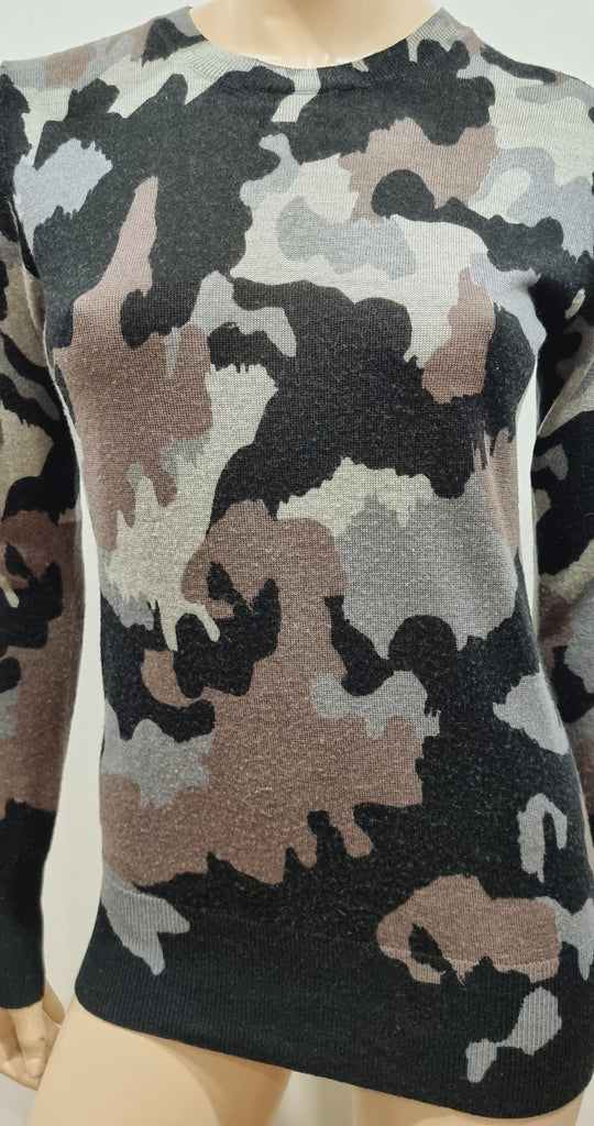 MARKUS LUPFER Merino Wool Camo Camouflage Fine Knitwear Jumper Sweater M