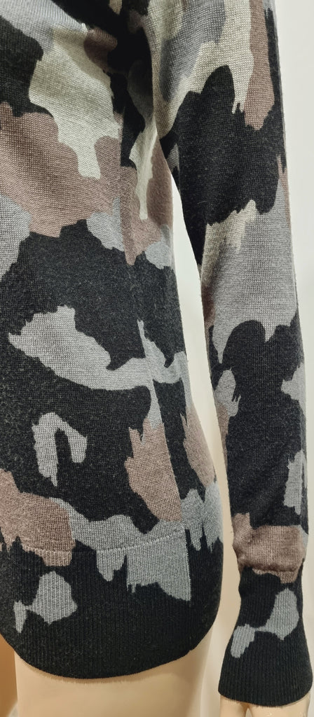 MARKUS LUPFER Merino Wool Camo Camouflage Fine Knitwear Jumper Sweater M