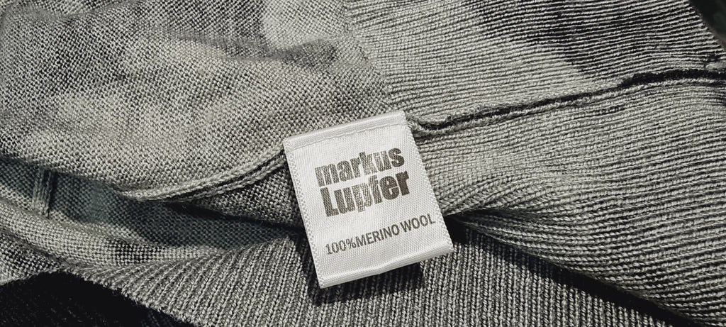 MARKUS LUPFER Merino Wool Camo Camouflage Fine Knitwear Jumper Sweater M