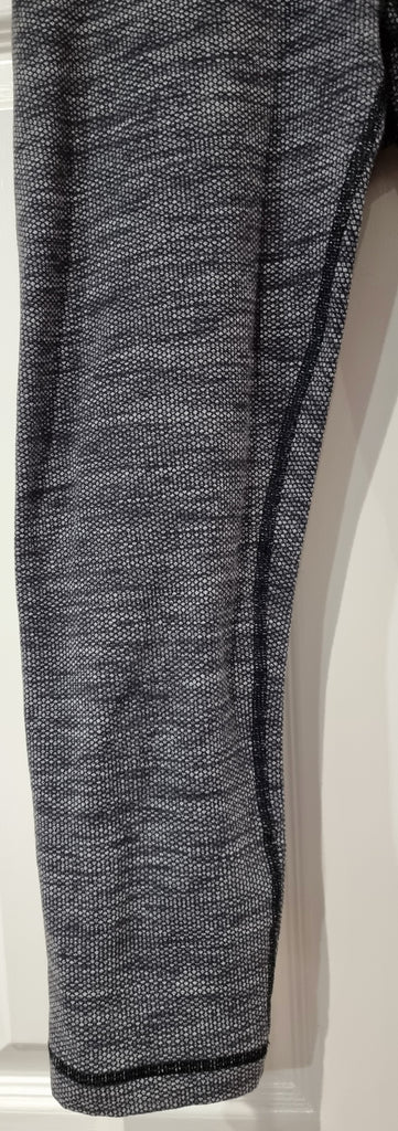 LULULEMON Activewear Grey Blue Black Gym Yoga Pilates Crop Leggings Pants UK8