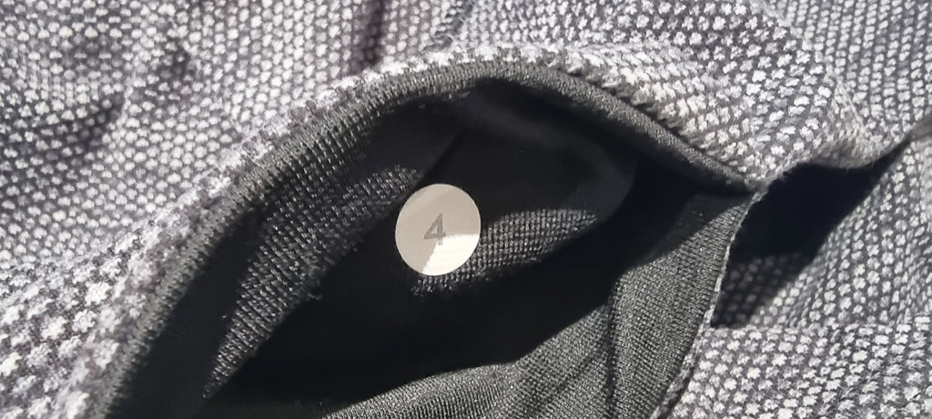 LULULEMON Activewear Grey Blue Black Gym Yoga Pilates Crop Leggings Pants UK8