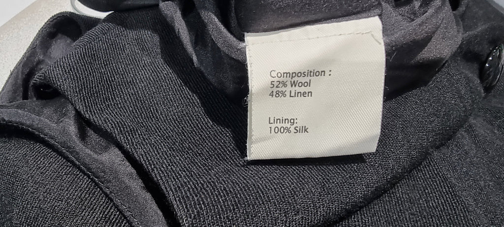 3.1 PHILLIP LIM Black Wool Blend Round Neck Sleeveless Short Mini Dress 10 UK14