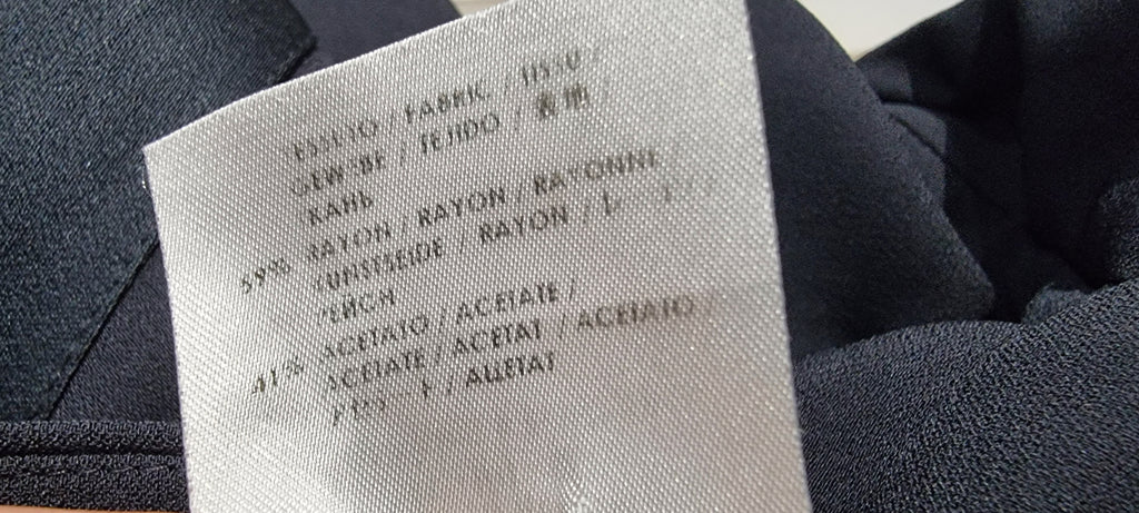 STELLA MCCARTNEY Navy Blue Formal Evening Tapered Leg Trousers Pants 42 UK12