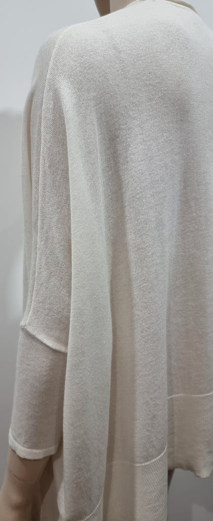AMERICAN VINTAGE Cream Wide Width Slouchy Knitwear Jumper Sweater Top One Size