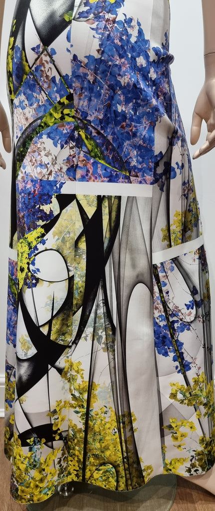 CLOVER CANYON Multi Colour Floral Print Sleeveless Long Length A-Line Maxi Dress