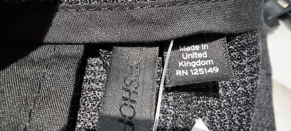 TOPSHOP BOUTIQUE Grey Wool Grey Check Tapered Crop Trousers Pants UK8 BNWT