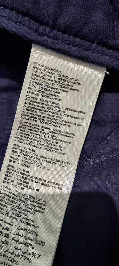 3.1 PHILLIP LIM Blue Cotton V Neck Wrap Tie Closure Padded Floral Kimono Jacket