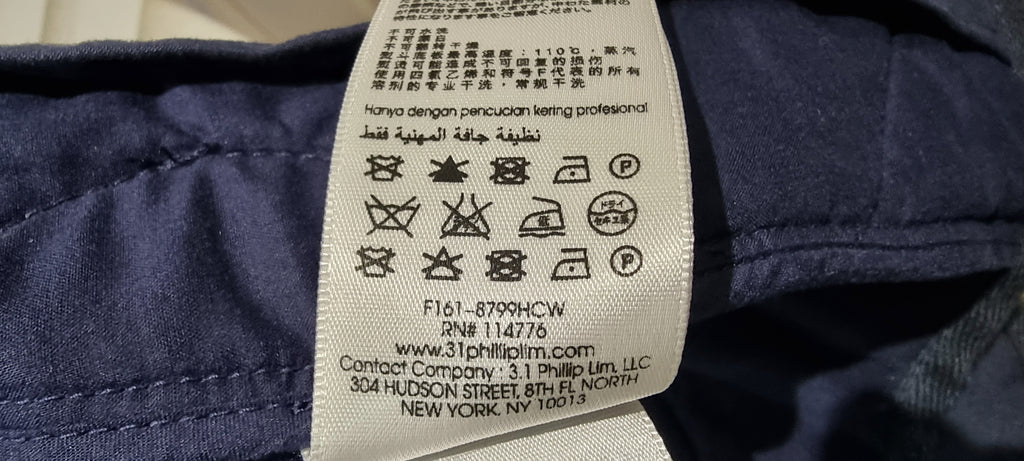 3.1 PHILLIP LIM Blue Cotton V Neck Wrap Tie Closure Padded Floral Kimono Jacket