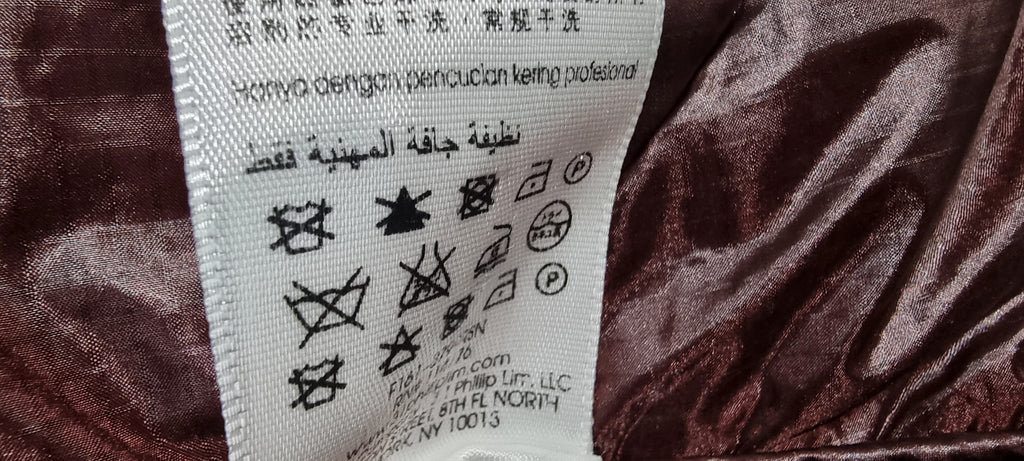 3.1 PHILLIP LIM Brown V Neckline Wrap Style Tie Closure Padded Kimono Jacket L