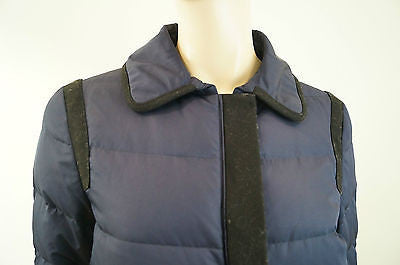 DKNY DONNA KARAN Navy & Black Duck Down Adjustable Puffa Jacket Or Coat Sz: M