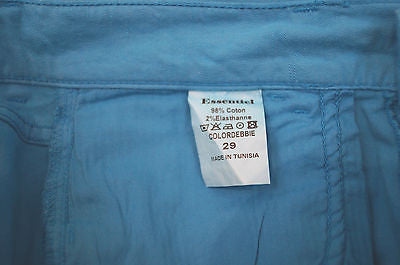 ESSENTIEL Ladies Bright Blue Skinny Slim Leg Trousers Jeans Sz29