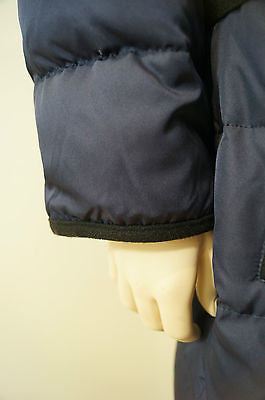 DKNY DONNA KARAN Navy & Black Duck Down Adjustable Puffa Jacket Or Coat Sz: M