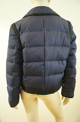 DKNY DONNA KARAN Navy & Black Duck Down Adjustable Puffa Jacket Or Coat Sz: M