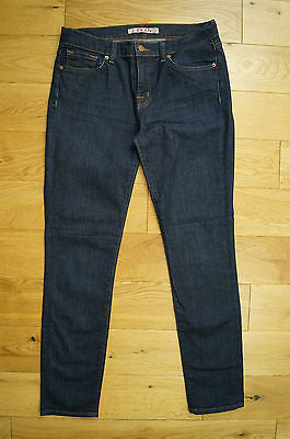 J BRAND Womens Fray Crease Detail Skinny #910 Cut 3172 INK Blue Denim Jeans Sz29