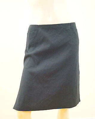JOSEPH Made In France Black Linen Blend A Line Formal Skirt UK12; FR40
