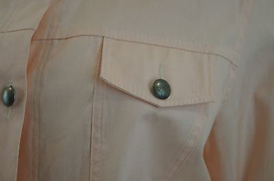 HINDAHL & SKUDELNY Salmon Pink Cotton Blend Lightweight Casual Jacket Sz: S