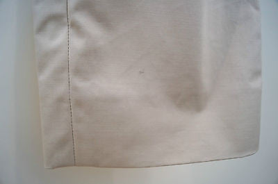 LOUIS VUITTON Beige Cotton Blend Stitch Detail Crop Trousers Pants Sz:38 UK10