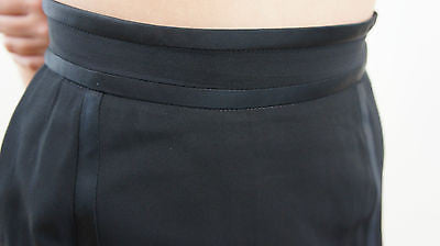 GUCCI Black Acetate Silk Mix Short / Mini Lined Formal Evening Skirt IT40; UK8