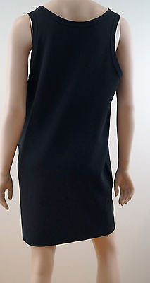 JOSEPH Black Round Neck Sleeveless Short Mini Dress UK12; FR40