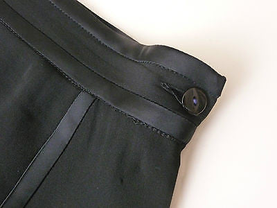 GUCCI Black Acetate Silk Mix Short / Mini Lined Formal Evening Skirt IT40; UK8