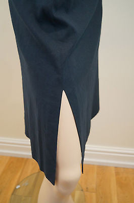 JOSEPH Made In France Black Linen Blend A Line Formal Skirt UK12; FR40