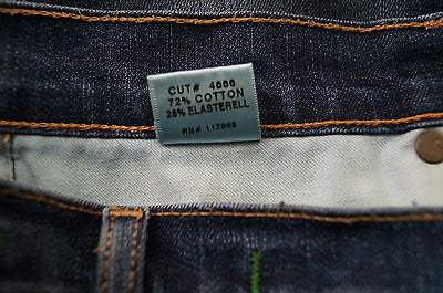 J BRAND The Deal Skinny #4666 DARKVINT Blue Denim Zip Hemline Crop Jeans Sz29