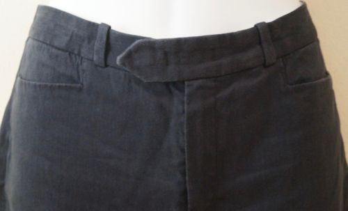 JOSEPH Women's Navy Blue Linen Blend ROCKER Casual Shorts FR38 UK10