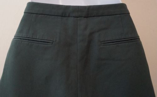 MARNI Made In Italy Women's Green 100% Cotton Crop Capri Trousers Pants IT40; UK