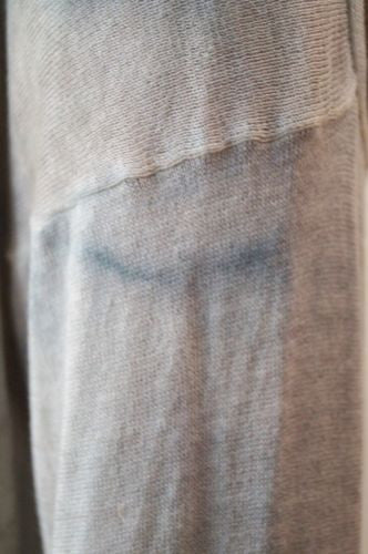 STELLA MCCARTNEY Beige & Grey 100% Cotton Ombre V Neck Cardigan Top 42 UK12