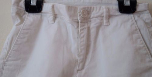 MONCLER Girls White Cotton Stretch Branded Casual Summer Shorts 10Y