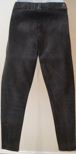 7 FOR ALL MANKIND EXCLUSIVELY FOR JOSEPH Charcoal Grey Cotton Stretch Jeggings