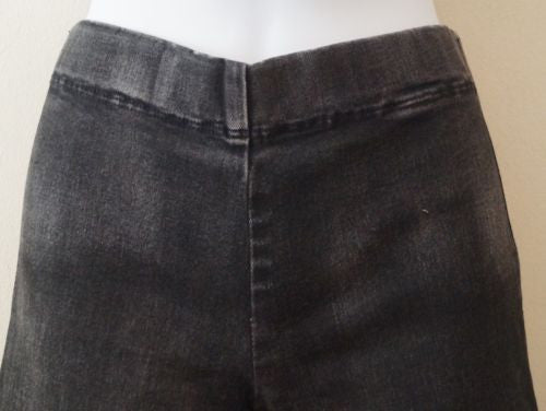 7 FOR ALL MANKIND EXCLUSIVELY FOR JOSEPH Charcoal Grey Cotton Stretch Jeggings