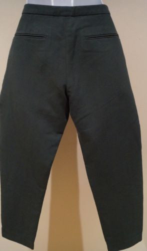 MARNI Made In Italy Women's Green 100% Cotton Crop Capri Trousers Pants IT40; UK