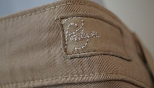 PAIGE Beige Lyocell Cotton Stretch Tapered Crop Capri Trousers Pants Sz:28