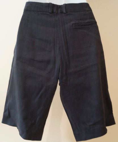 JOSEPH Women's Navy Blue Linen Blend ROCKER Casual Shorts FR38 UK10