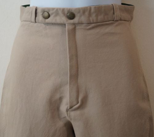 HARRODS OF LONDON Beige Cotton Stretch Skinny Jodhpur Style Trousers Sz:28