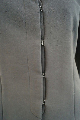 EMPORIO ARMANI Grey Wool Stretch Lined Formal Evening Blazer Jacket IT44 UK12
