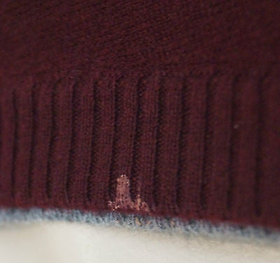 BRUNELLO CUCINELLI Burgundy Red Cashmere V-Neck Casual Jumper Sweater Top Sz XXL