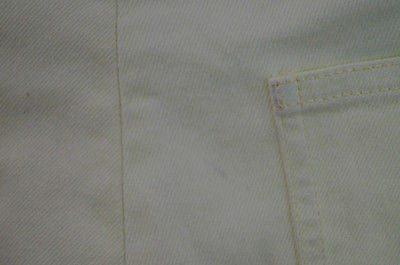 BALENCIAGA PANTS Lemon Yellow & Black Cotton Skinny Trousers Pants Sz:40 UK12