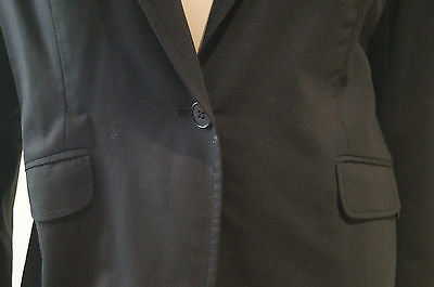 PAUL SMITH Black Label Women's Black Wool Stretch Formal Blazer Jacket Sz46 UK14