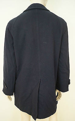 BURBERRY VINTAGE Ladies Black Wool & Alpaca Blend Lined Classic Winter Coat 10