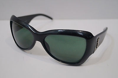 BVLGARI Made In Italy 830 501/11 Black Frame Branded Rectangular Sunglasses w Case