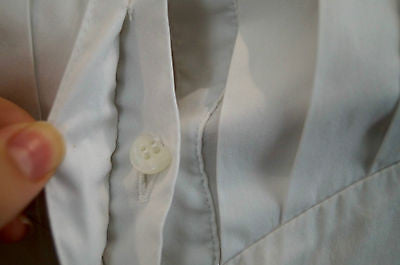 ARMANI COLLEZIONI White Pleated Bib Collared Sleeveless Formal Shirt Top I38 UK6