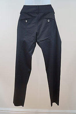 PINKO Designer Black Ladies Straight Leg Formal Trousers Pants UK10; IT42