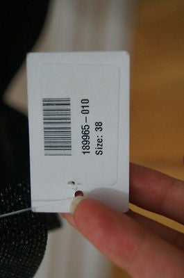 KARL LAGERFELD Black & Silver Metallic Wide Leg Evening Trousers Pants Sz38 UK10