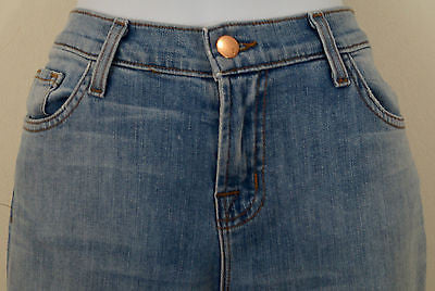 J BRAND Pale Blue Cotton Stretch JAKE #9044e431 Eternal Boyfriend Crop Jeans W32
