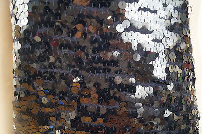 JOSEPH Navy Blue 100% Cashmere Sequin Embellished V Neck Jumper Top Sz:M